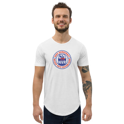 (NVR) Save Democracy Men's Curved Hem T-Shirt - FREE Shipping!