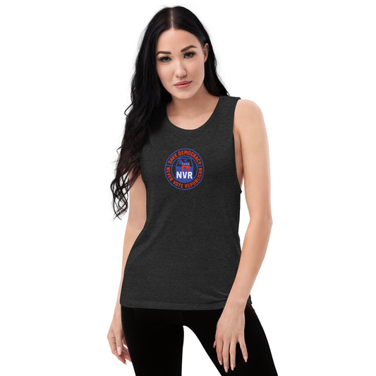 (NVR) Save Democracy Ladies’ Muscle Tank - FREE Shipping!